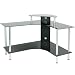 Jual LCB Large Corner Black-Glass Computer Desk - from Stand & Deliver