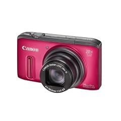 Canon PowerShot SX 260 HS Digitalkamera (GPS, 12,1 Megapixel, 20-fach opt. Zoom, 7,6 cm (3 Zoll) Display, bildstabilisiert) rot