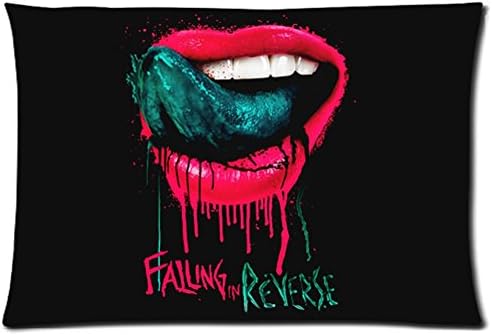 Hot Sale Custom Falling in Reverse Rock Band Zippered Pillow Case 20x30 (Twin Sides Print)