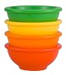 Zak Designs Colorways 4-Piece Multi-Colored Mini Prep Bowl Set