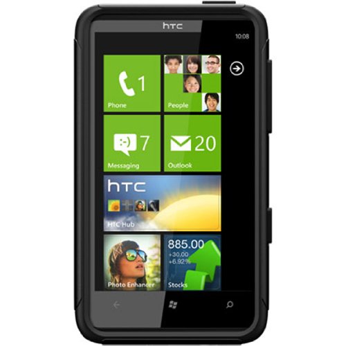 OtterBox Commuter Series Hybrid Case for HTC HD7 - 1 Pack - Case - Retail Packaging - Black