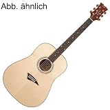 Dean Tradition S2 Solid Top Dreadnaught Acoustic Guitar, Classic Black