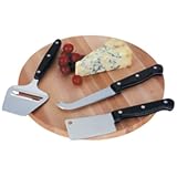 kitchencraft deluxe cheese board serving set - gift boxed