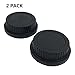 HomyWord 2 PACK Body Cap & Camera Rear Len Cover Set For All Canon EF-S EOS Mark II, III, IV, 7D Mark II D30, D60, 10D, 20D, 20DA, 30D, 40D, 5D, Rebel XT, XTi, XSi, T1, T1i, T2i, T3, T3i, T4, T4i, T5i