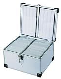 Electronics : Neo Media Aluminium CD or DVD Storage Box with sleeves holds upto 300 disks