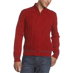 Claiborne by John Bartlett Mens Heavyweight Cashfeel Cardigan