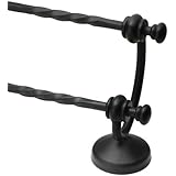 Moen DN4922BK 24-Inch Sienna Double Towel Bar, Matte Black