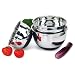 3-pc. Stainless Steel Mixing Bowl Set with Rubber Bottoms