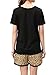 VENTELAN Women's Cute Summer Leopard Pajama Set Sleepwear Nighty
