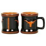 NCAA Ceramic Handled 2oz Full Color Shot Glasses 2 Pack - Texas Longhorns