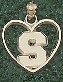 Anderson Jewelry Michigan State Spartans Polished Heart Gold Charm