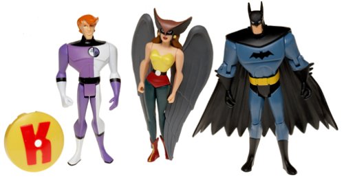  Justice League Unlimited Batman, Hawkgirl, & Elongated Man Action Figure Set