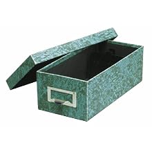Globe-Weis Index Card Storage Box, 5x8 Inches, Green, (95 GRE)