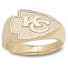 Kansas City Chiefs NFL Kc Logo Ring (14kt)
