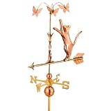 Outdoor Living : Cat and Butterflies Weathervane