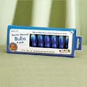 9 Pack 3" Electric Menorah Blue & White Flame Shaped Replacement Bulbs #B-10/B