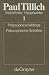Main Works: Philosophical Writings v. 1 (Tillich, Paul//Main Works/Hauptwerke)
