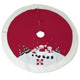 Mississippi State Bulldogs NCAA Snowman Holiday Tree Skirt (48)