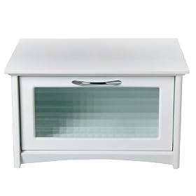 <b>Pomerantz White Wooden Bread Box</b>