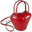 Fontanelli Italian Polished Leather Heart Bag