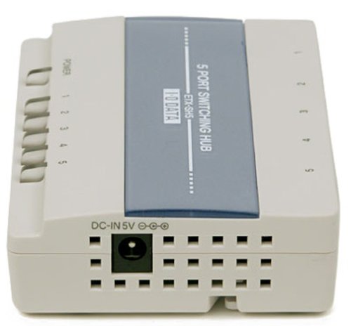 I-O DATA マグネット付き5ポートスイッチングハブ ETX-SH5 I-O DATA マグネット付き5ポートスイッチングハブ ETX-SH5