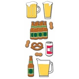 Ek Success Sticko Drinks Delight Epoxy Stickers, Beer