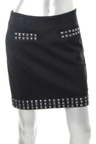 INC Black Studded Mini Skirt Sale 16