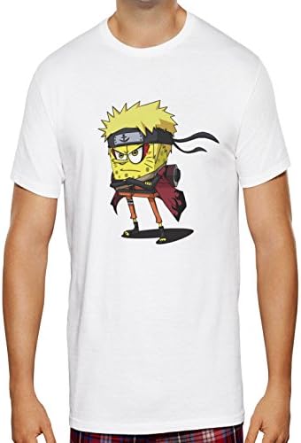 Funny Spongebob Naruto Sage Mode Shirt Custom Made T-shirt (S)