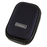 Delamax Hardcase Kameratasche dunkelblau mit schwarz - LifeStyle für Ihre Kamera - passend für z.B. Canon Ixus 80 90 100 120 (IS), Casio Exilim Z90 Z100 Z200, Nikon Coolpix S 200 500 600 640