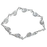Sterling Silver Tennis Racquet Bracelet