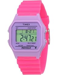 Timex Womens T2N2679J Fashion Digitals Premium Lavendar Watch