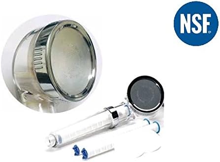 Filtered Shower Head for Dry Skin & Hair - Ionic Handheld Shower head, NSF certified, Made in Korea