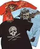 Marc Ecko - Marc Ecko Cut & Sew Fall of Egypt, Winged Skull and Egyptian Skull and Needless T-Shirts