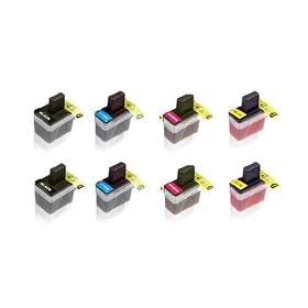 Brother Compatible LC41 8-Pack (2B 2C 2M 2Y) Ink Cartridge Value Pack - Brother MFC... by FG
