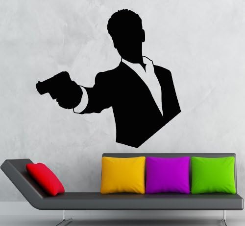 Wall Stickers Vinyl Decal Agent James Bond Intelligence CIA Spy (ig1796)