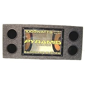 Pyramid - Dual 12''1000 Watt Bandpass Enclosure - BPASS12X