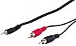 1.5m 2x Cinch Stecker auf 3.5mm stereo Stecker