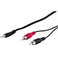 1.5m 2x Cinch Stecker auf 3.5mm stereo Stecker