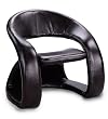 Dark Cappuccino Leather Retro Accent Chair By Coaster Furniture