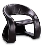 Dark Cappuccino Leather Retro Accent Chair By Coaster Furniture
