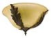 Hunter 22735 Bowl 120w Light Kit w/ Leaf Accent New Bronze