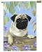 Pugs Pug Dogs Large House Flag or Banner