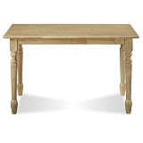 International Concepts 30 In. X 48 In. Solid Wood Top Table T01-3048T