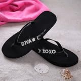 Personalized Rhinestone Flip Flops - Sandals
