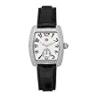 Michele MWW02A000004 Michele Womens Mini Urban Diamond Black Alligator Watch MWW02A000004