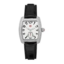 Michele Women's Mini Urban Diamond Black Alligator Watch #MWW02A000004