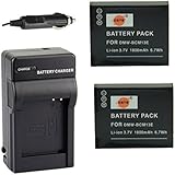 DSTE 2x Full Coded DMW-BCM13E BCM13E Battery + DC145 Charger For Panasonic DMC-ZS30 TZ40 TZ41 TS5 FT5 DSLR Cameras