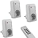 mumbi Funksteckdosen Set: 3 x Funksteckdose und 1x Fernbedienung - Plug & Play - 1000 Watt - GS