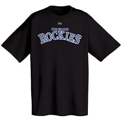 Colorado Rockies Official Wordmark Short Sleeve T-Shirt, Black
