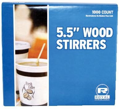 Wood Coffee Stirs in Natural